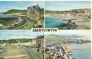 Wales Postcard - Views of Aberystwyth - Cardiganshire - Ref TZ7551