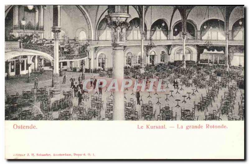 Old Postcard Ostende Kursaal La Grande Rotonde