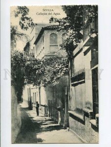 286834 SPAIN SEVILLA Callejon del Agua Vintage postcard