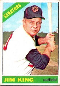 1966 Topps Baseball Card Jim King Washington Senators sk3031
