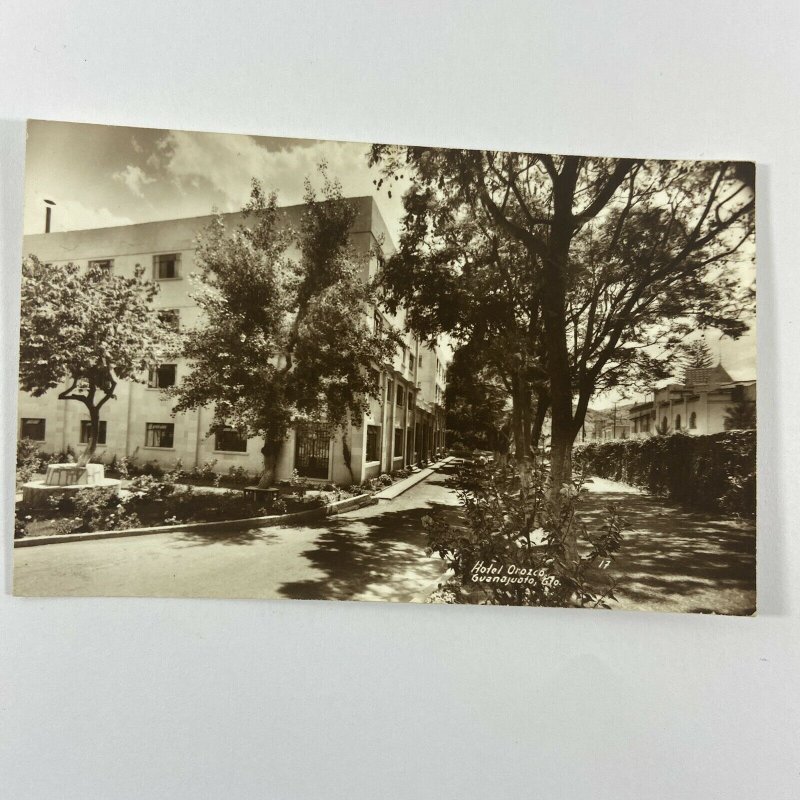 RPPC Hotel Orozco Street Scene Guadalajara Postcard Photo 