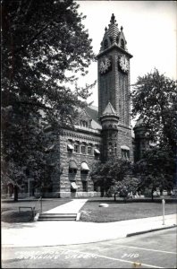 Bowling Green Ohio OH Court House Real Photo Vintage Postcard