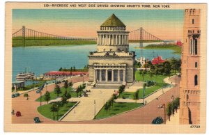 Riverside And West Side Drives Showing Grant's Tomb, New York