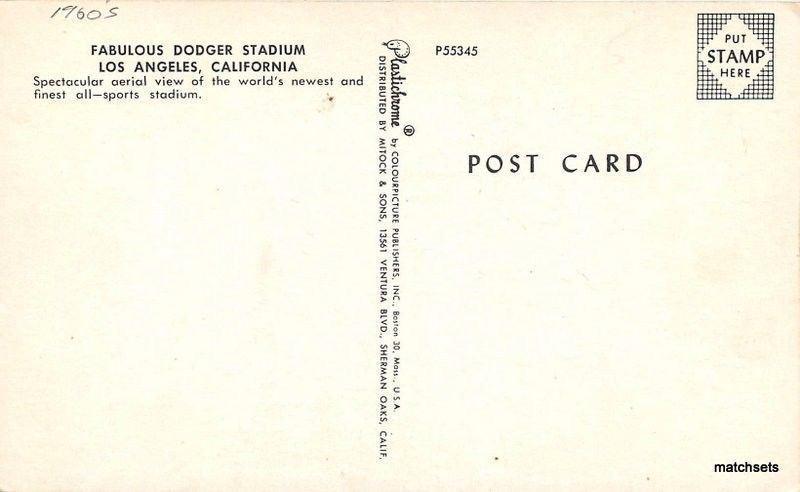 Dodger Stadium Postcard