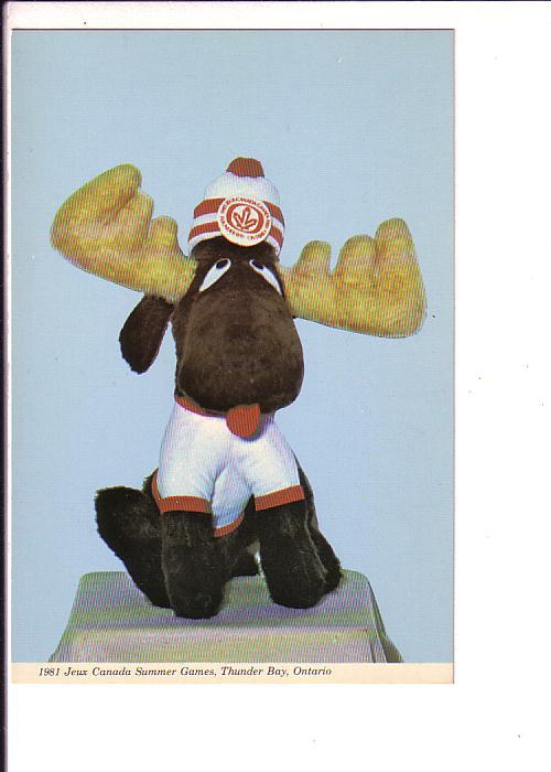 Canada Summer Games Mascot, 1981 Thunder Bay, Ontario, Photo Ettinger