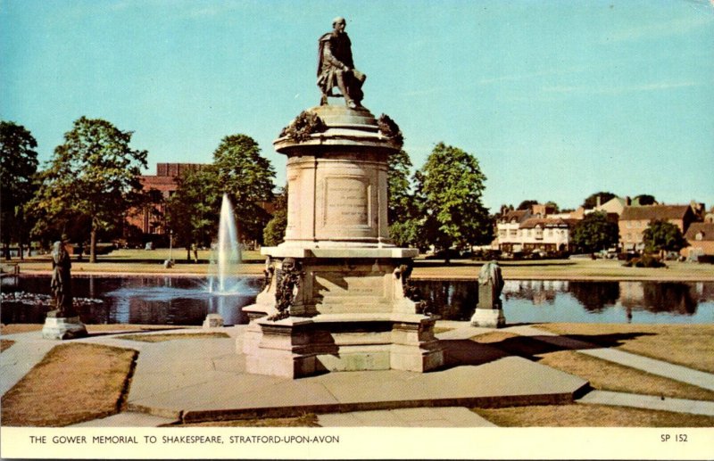 England Stratford Upon Avon The Gower Memorial To Shakespeare