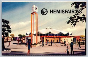 HemisFair 1968 Texas Worlds Fair~The General Electric Pavilion~Vintage Postcard