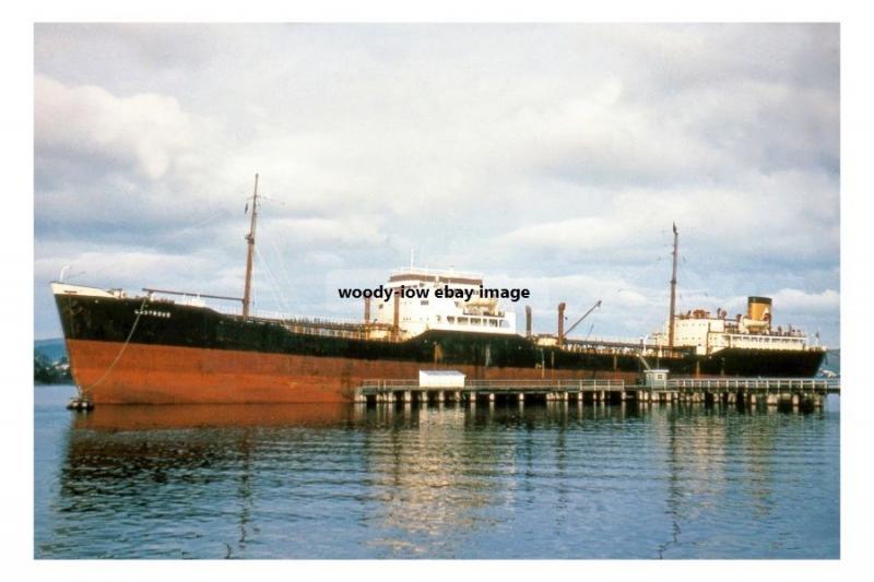 mc4275 - UK Oil Tanker - Lustrous , built 1953 ex Esso Macquarie - photo 6x4