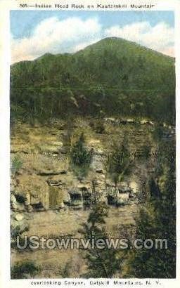 Indian Head Rock in Catskill Mountains, New York