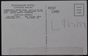 Cumberland, MD - Algonquin Hotel
