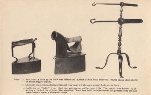 Chimney Sweep Cleaners Iron Tally Irons Old Postcard