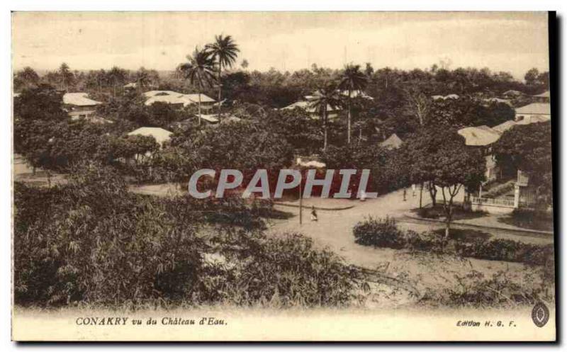 Old Postcard Guinea Conakry saw the water castle