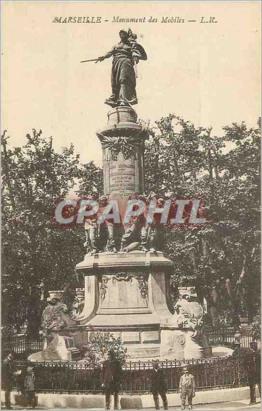Postcard Old Marseille Monument Mobile