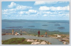 Bar Harbor~Porcupine Islands~Summit Of Mt Cadillac~Acadia National Park~Vintage