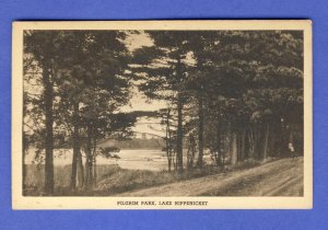 Bridgewater,Massachusetts/MA Postcard,Pilgrim Park/Lake Nippenicket-B