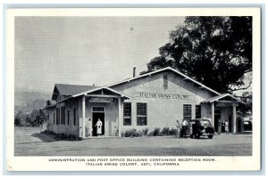 c1920 Admin. & Post Office Building Italian Swiss Colony Guest Asti CA Postcard