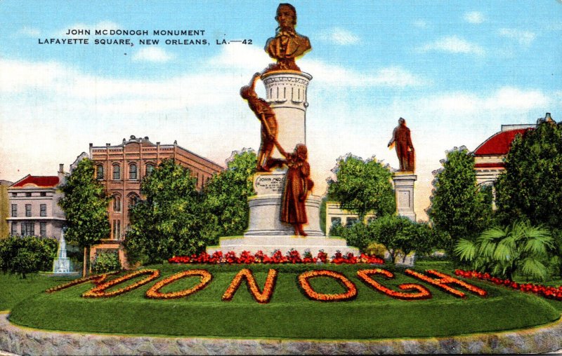 Louisiana New Orleans Lafayette Square John McDonogh Monument