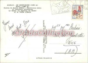 Modern Postcard Mont Dore (1050 m) Sancy (1886 m) Ski Resort Winter