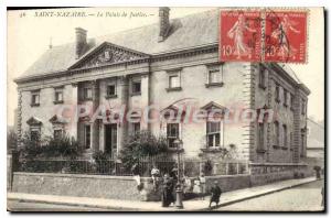 Postcard Old Saint Nazaire The Courthouse