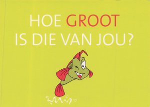 How Big Is Yours !!  Fish Holland Internet Provider Advertising Comic Postcard