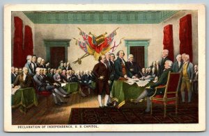 Declaration of Independence  US Capitol   Philadelphia  PA   Postcard