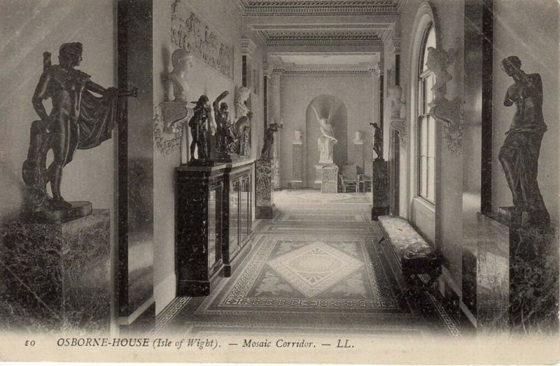 (l30) Isle of Wight Osborne House Mosaic Corridor Levy LL PC