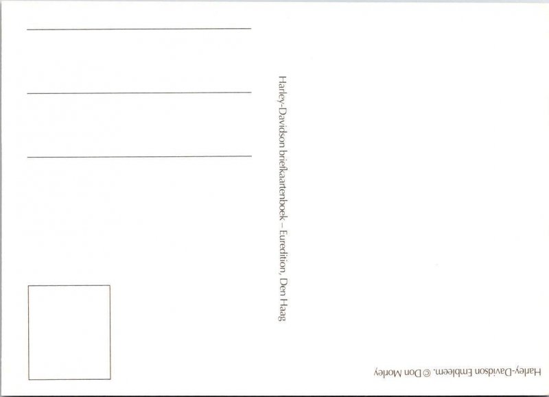 2~4X6 Advertising Postcards HARLEY-DAVIDSON CUSTOM MOTORCYCLE~NEON EAGLE EMBLEM