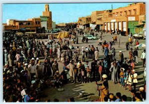 Marrakesh, Morocco ~ PLACE DJEMAA EL FNA Snake Charmer at Market 4x6 Postcard