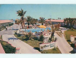 Pre-1980 OLD CARS & SEA SPRAY BEACH MOTEL Daytona Beach Florida FL s7216