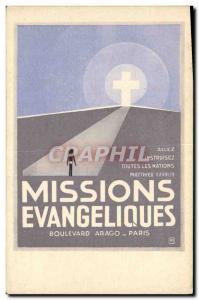 Old Postcard Advertisement Evangelical Missionary Society Boulevard Arago Paris