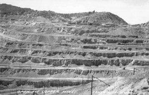 Santa Rita New Mexico Open Pit Copper Mine Real Photo Vintage Postcard AA558