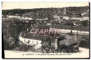 Old Postcard General view Pontivy Clisson Quarter