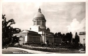 RPPC  Olympia  Washington  State Capitol Postcard  1952