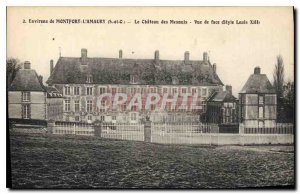 Old Postcard Montfort surroundings S and O Chateau des Mesnuls Front View Sty...