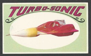 1970* CONCEPT CAR TURBO-SONIC USED IN TV ADS MAN FROM GLAD MINT COLLECTOR CARD