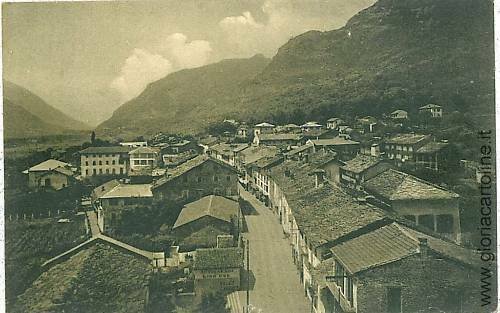 04447  CARTOLINA d'Epoca AOSTA: ST. SAINT VINCENT - PANORAMA