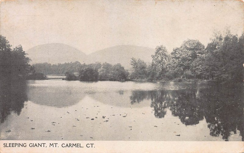 Sleeping Giant, Mt. Carmel, Connecticut, Early Postcard, Unused