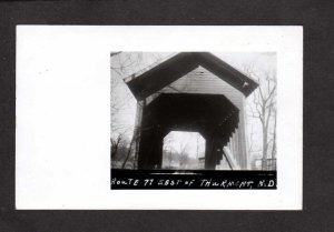 MD  Covered Bridge Route 77 Thurmont Maryland RPPC RP Real Photo Postcard