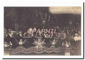 Visit SML Alfonso XIII in Paris Old Postcard Vincennes In the presidential tr...