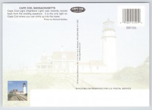Cape Cod Massachusetts~Cape Cod Truro Light~Continental Postcard