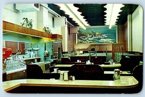 Port Arthur Ontario Canada Postcard An Interior View of Bird's Restaurant c1950s