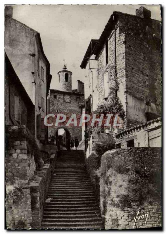 Postcard Modern String Door & # 39Horloge And the staircase Poter Noster