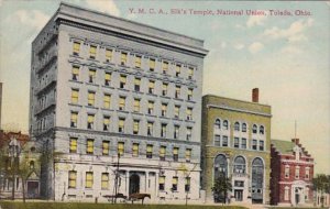Ohio Toledo Y M C A Building Elk's Temple and National Union 1910