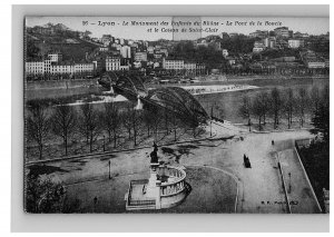 1907-15 Postcard Lyon Le Monument des Enfants du Rhone France Children Numelyo 