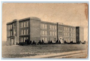 c1940 Exterior View Seaford Public Schools Building Seaford Delaware DE Postcard