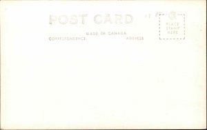 Lake Louise Alberta AB Men Horseback Riding Real Photo Vintage Postcard