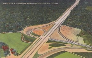 Pennsylvania Bedford Aerial View Blue Mountain Interchange Pennsylvania Turnpike