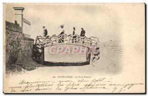 Saint Aubin Old Postcard Pastor bridge