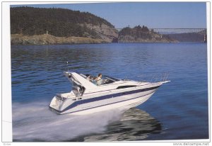 Boat ad, Maxum boat company, Washington, USA, 50-70s ; Model, Bayliner 2755 C...