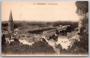 Vtg Loir-et-Cher France Vendome General View City 1910s Postcard
